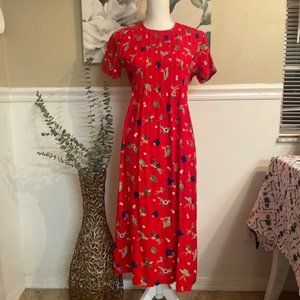 Positive Attitude Sz 6 Petite Red Dress